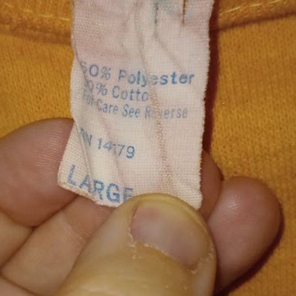 Vintage Yellow Pullover Mayflower Crew Neck Size Large - Picture 5 of 7